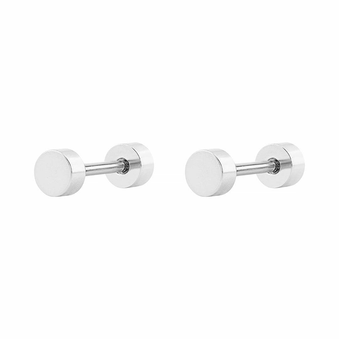 Koa Silver Men's Earrings