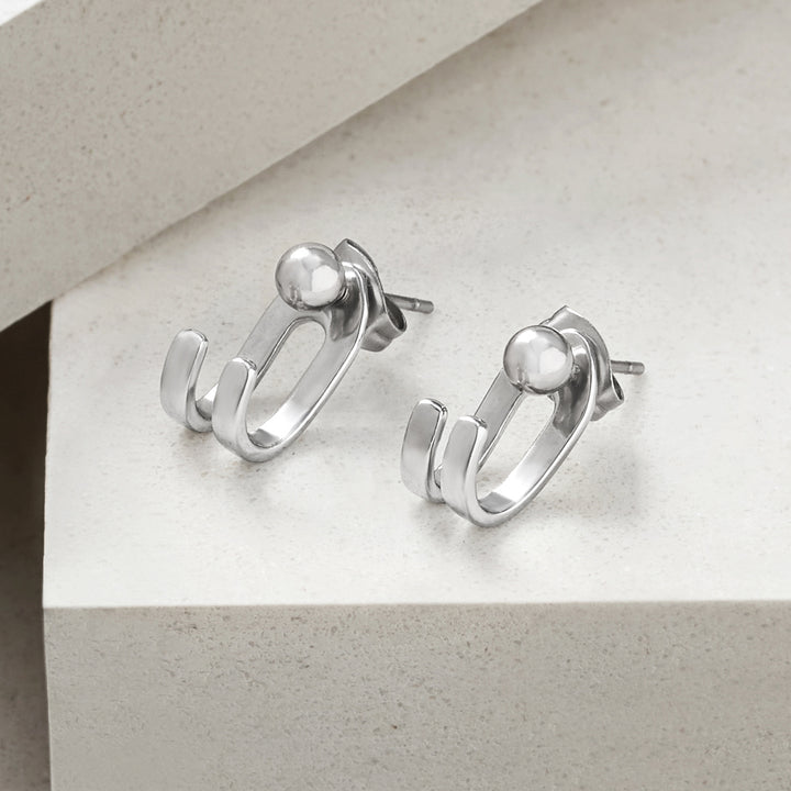 Oryxen Silver Men's Earrings