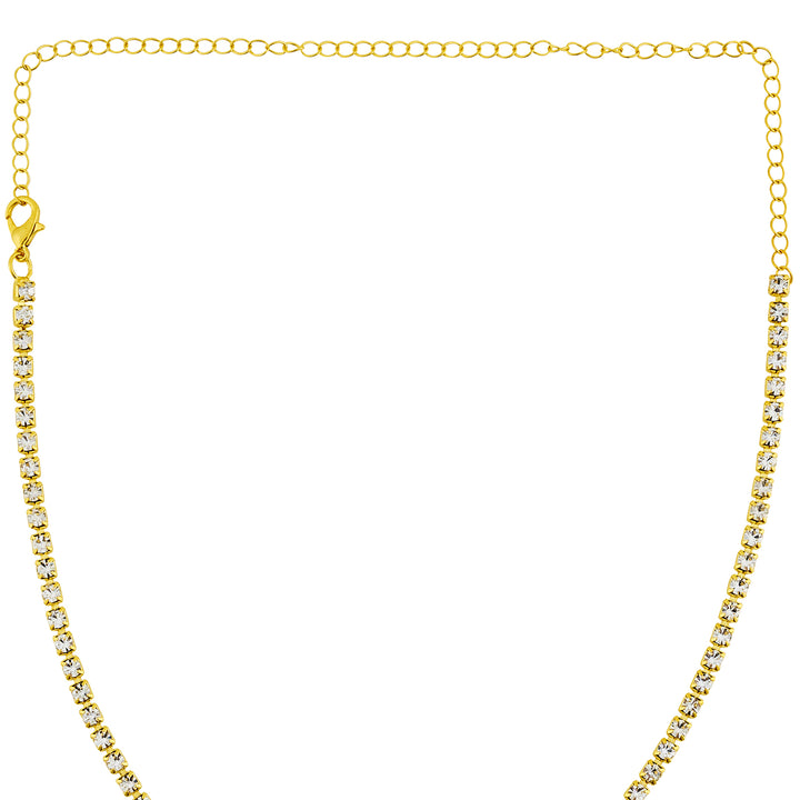 Heartlet Green stone Gold Necklace