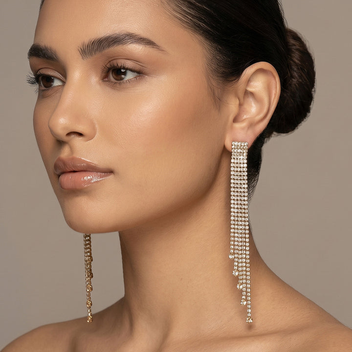 Sweet Spark Gold Bling Earrings