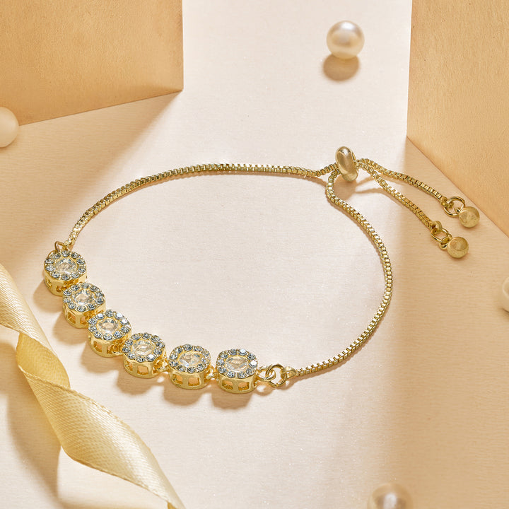 Elara Gold Bling Bracelet