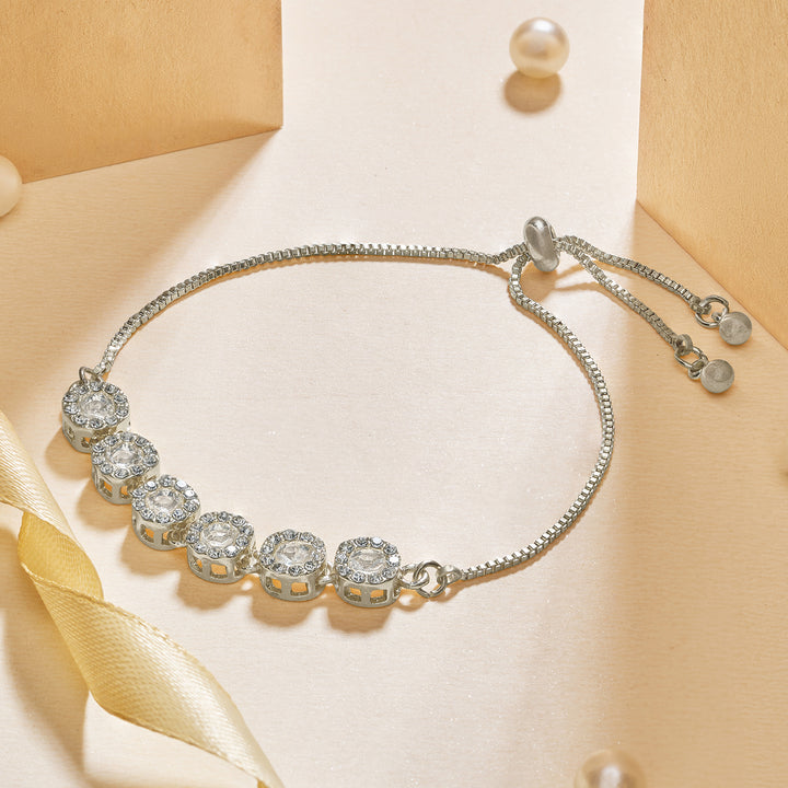 Elara Silver Bling Bracelet
