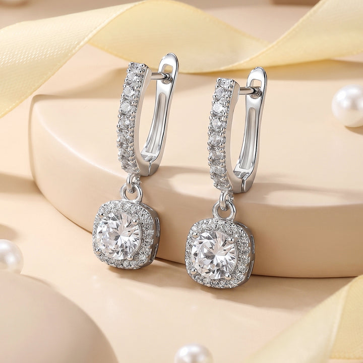 Dainty-Drama Silver Bling Earrings