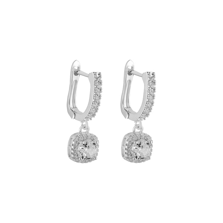 Dainty-Drama Silver Bling Earrings