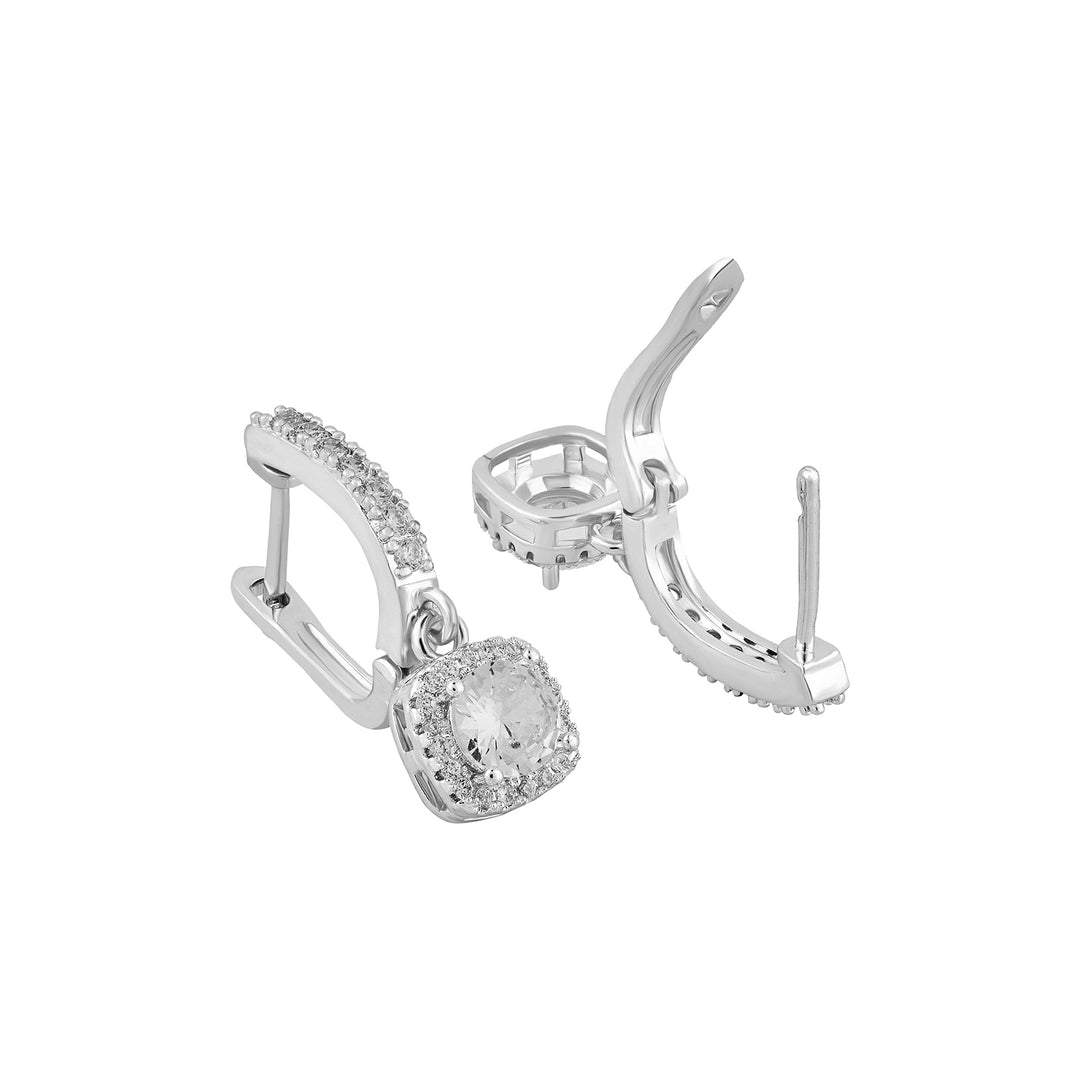 Dainty-Drama Silver Bling Earrings