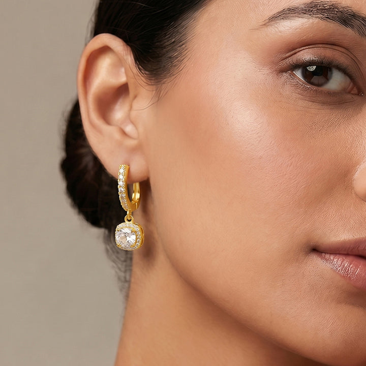 Dainty-Drama Gold Bling Earrings