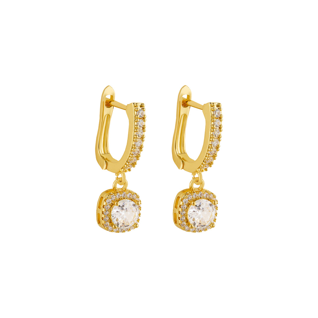 Dainty-Drama Gold Bling Earrings