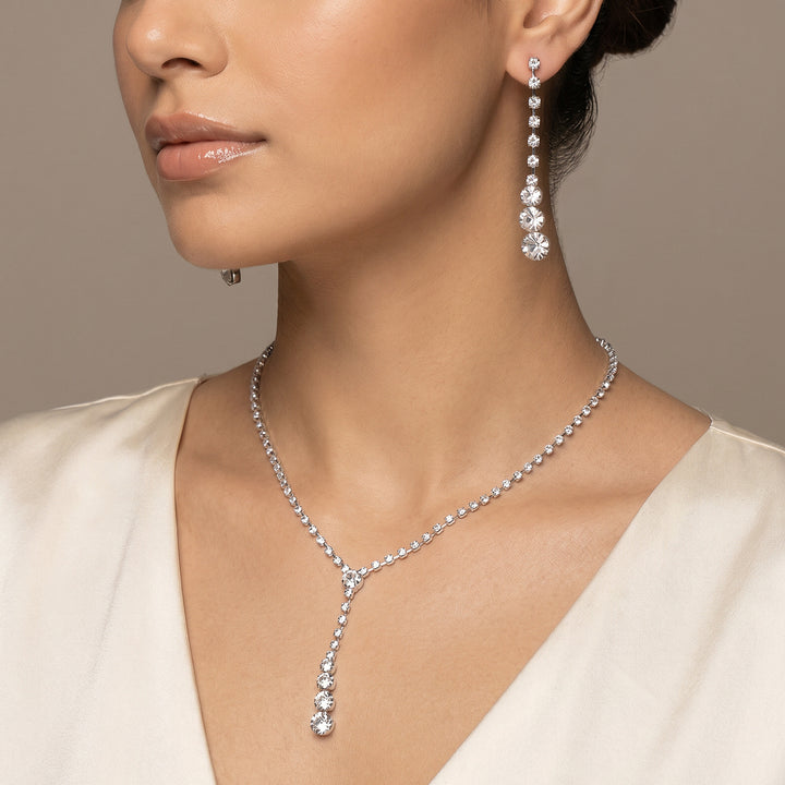 Celenore Silver Bling Jewelry Set