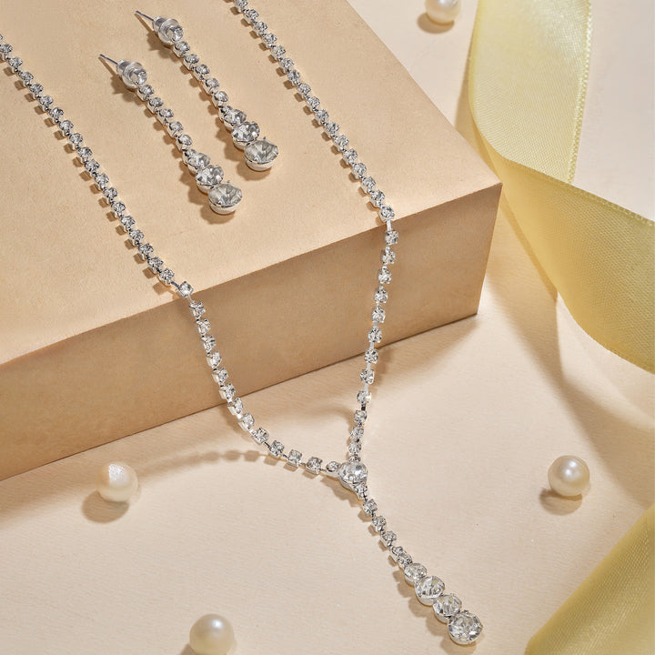Celenore Silver Bling Jewelry Set