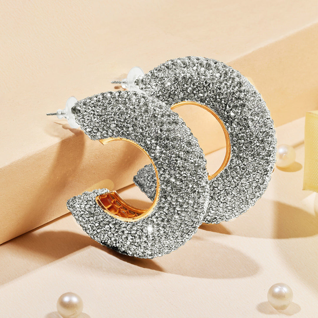 Maribel Silver Bling Earring