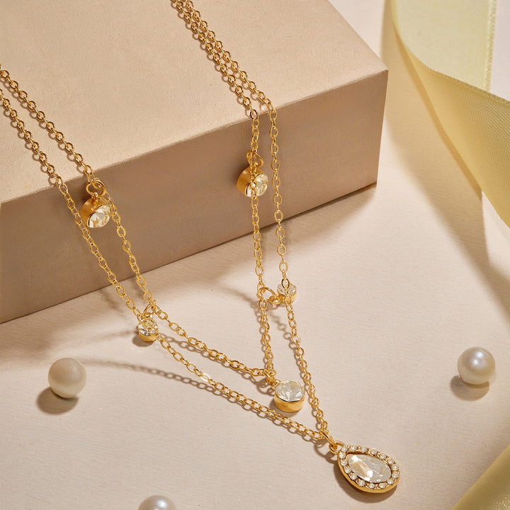 Nova Dot Gold Bling Necklace