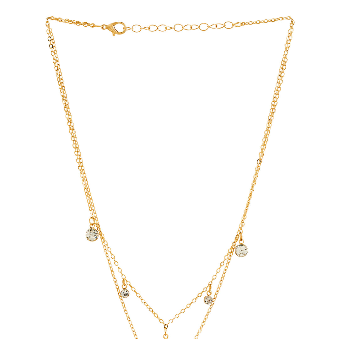 Nova Dot Gold Bling Necklace