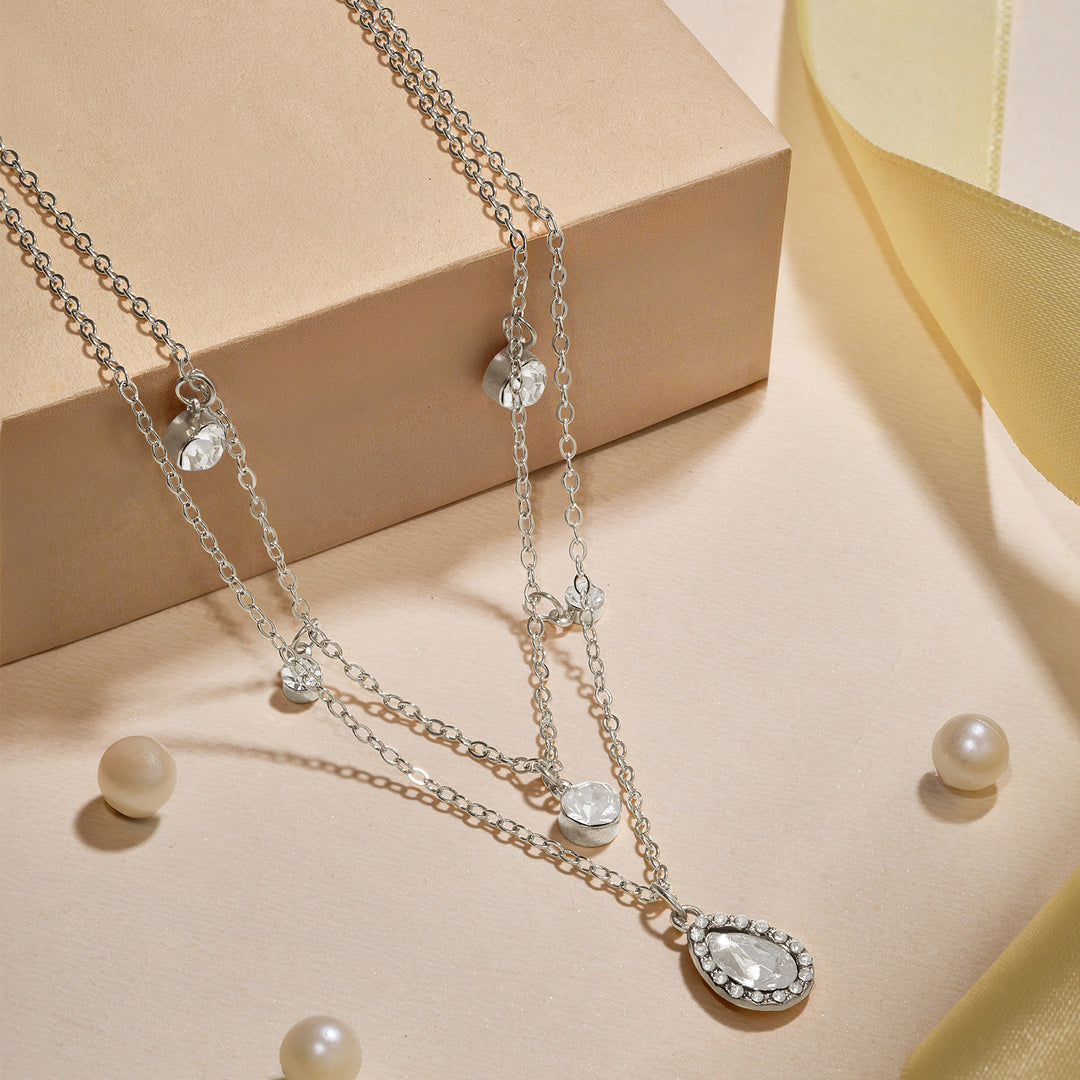 Nova Dot Silver Bling Necklace