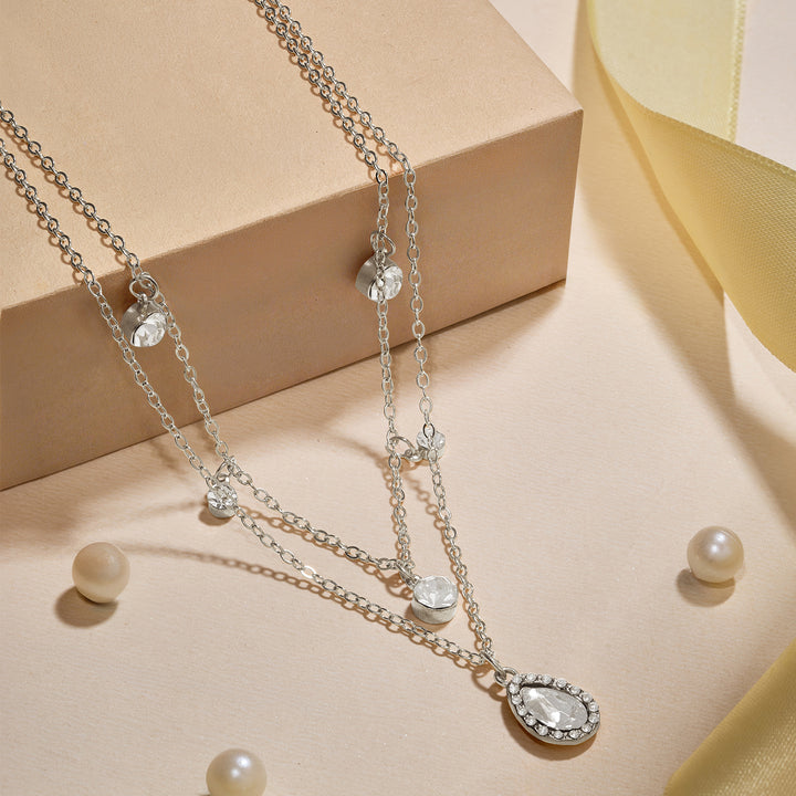 Nova Dot Silver Bling Necklace