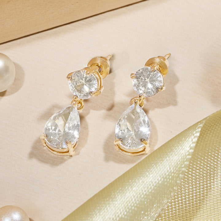 Glint-Bling Gold Earrings