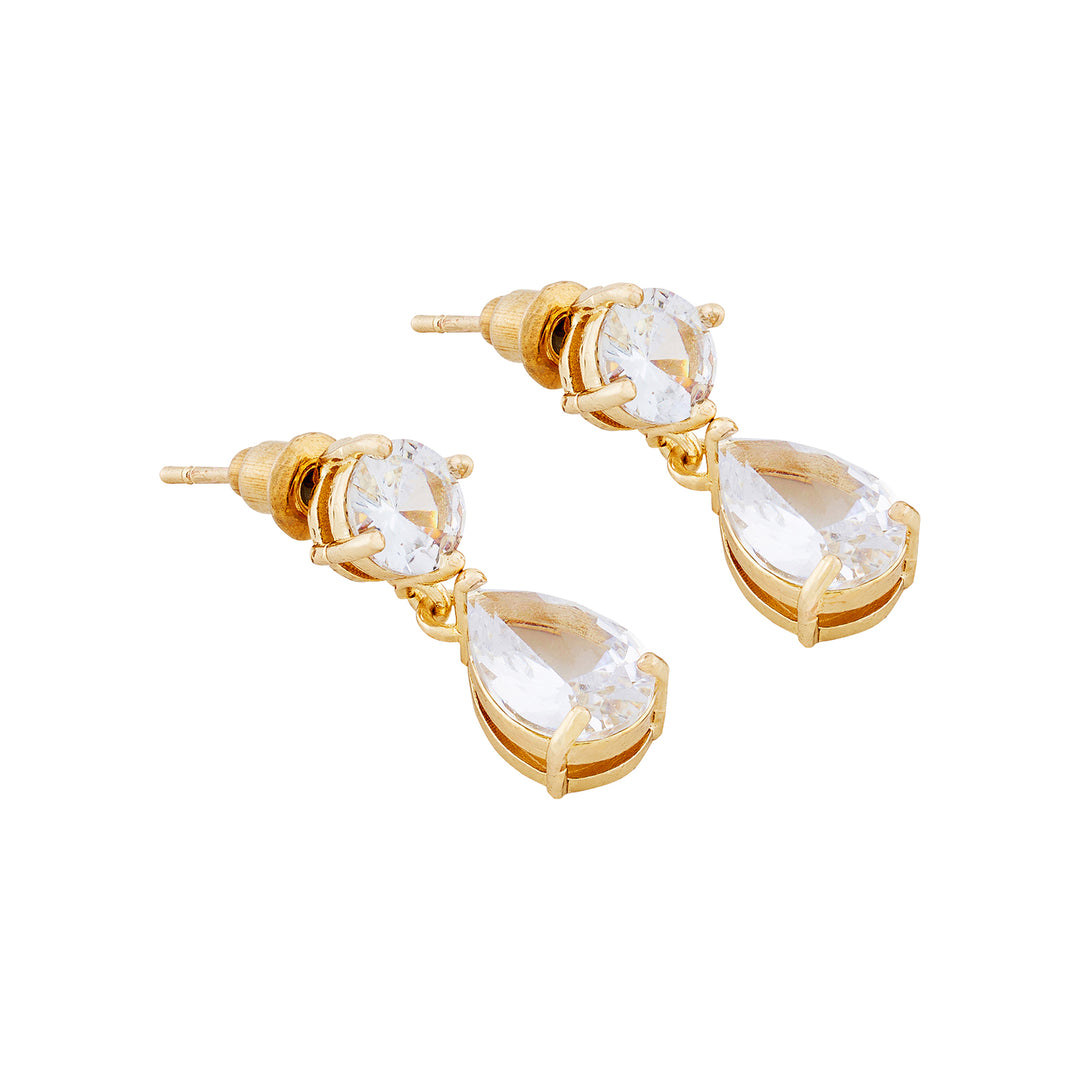 Glint-Bling Gold Earrings