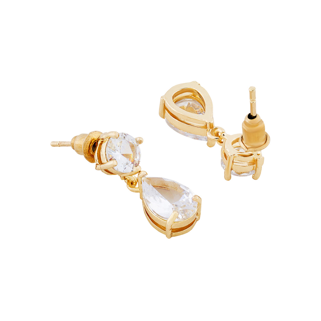 Glint-Bling Gold Earrings
