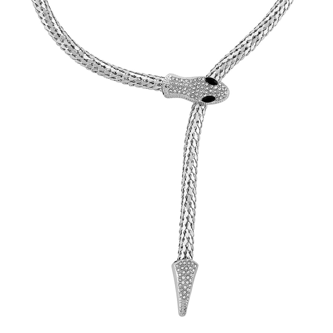 Hissora Silver Snake Necklace