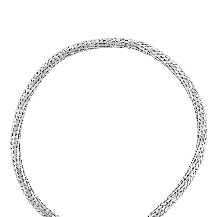 Hissora Silver Snake Necklace