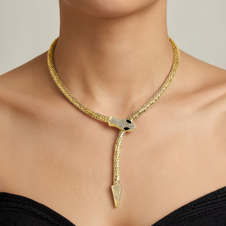 Hissora Gold Snake Necklace