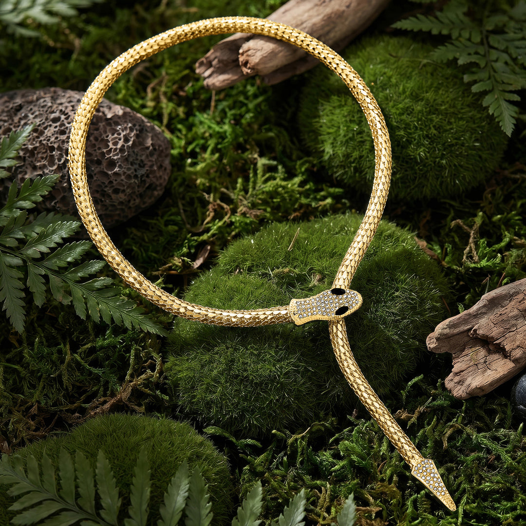 Hissora Gold Snake Necklace