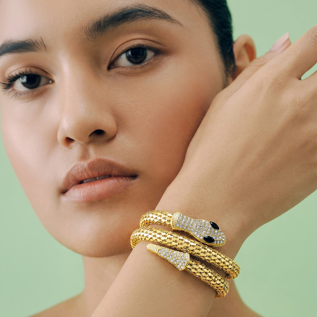 Hissé Gold Snake Bracelet