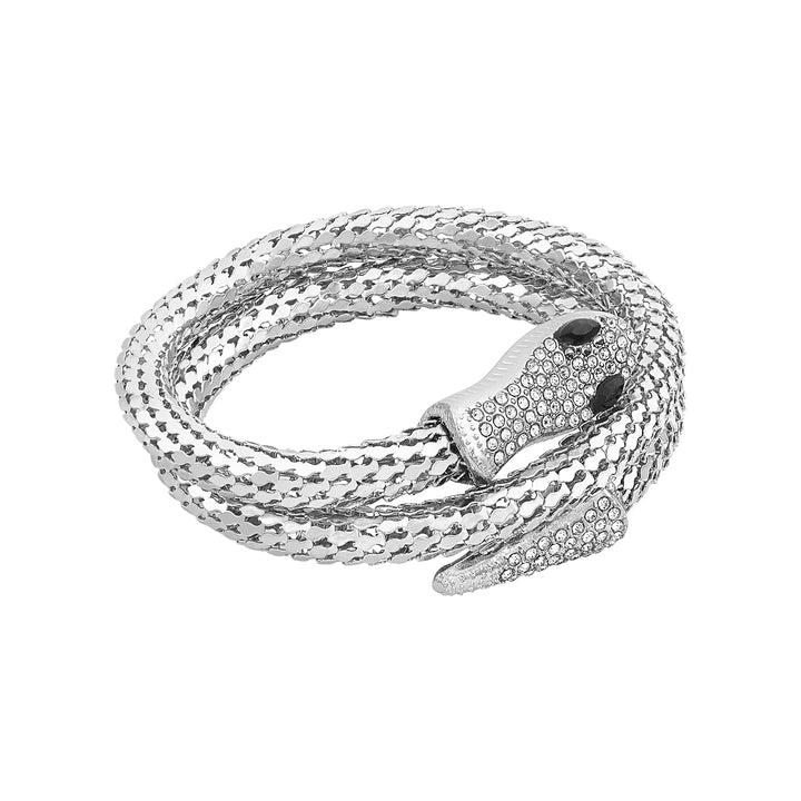 Hissé Silver Snake Bracelet