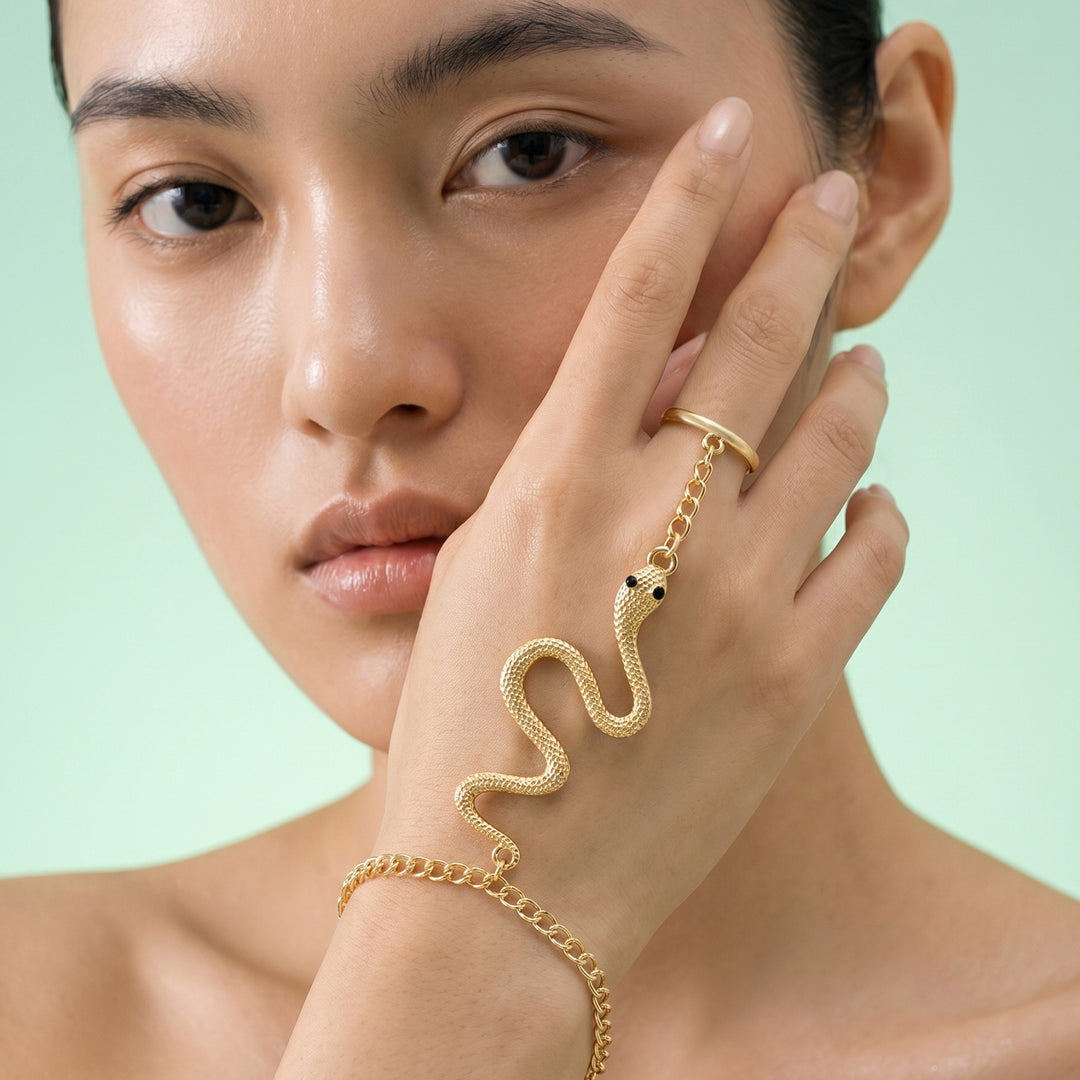 Yalino Gold Women Snake Bracelet