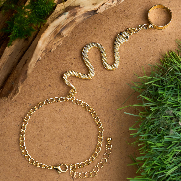 Yalino Gold Women Snake Bracelet