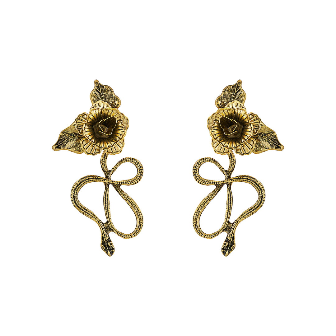 Avenira Gold Snake Earring