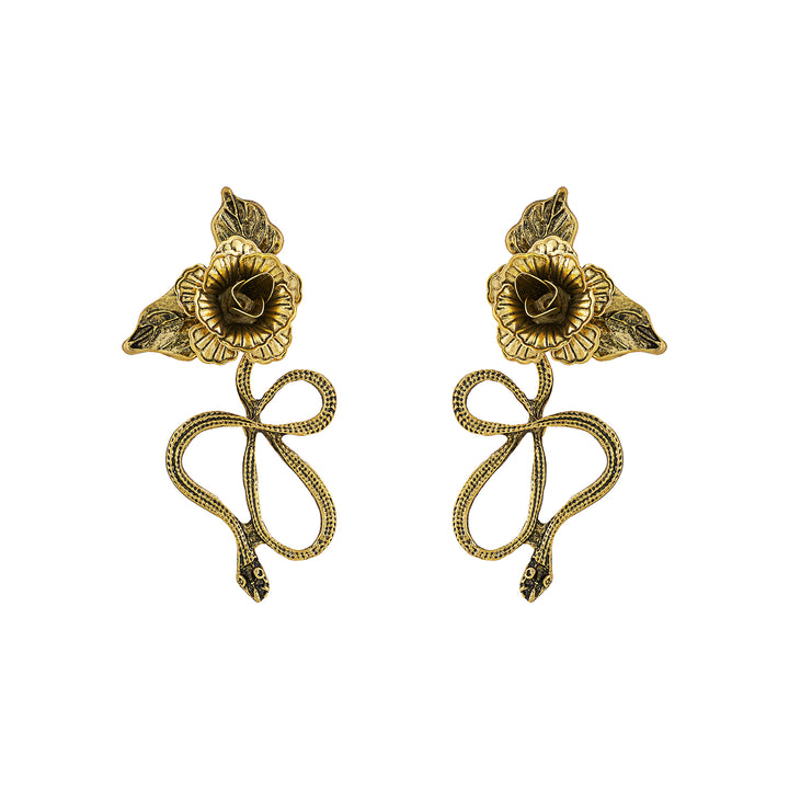 Avenira Gold Snake Earring