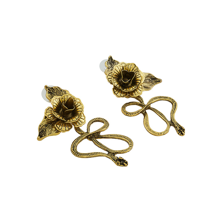 Avenira Gold Snake Earring