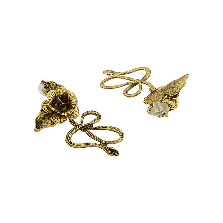 Avenira Gold Snake Earring