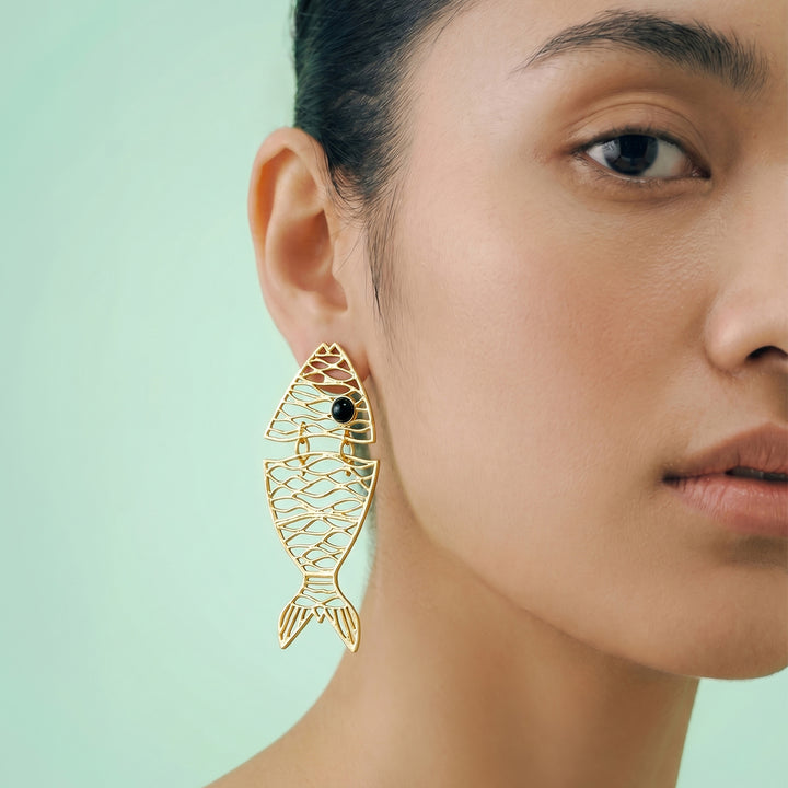 Finella Gold Animal Earrings