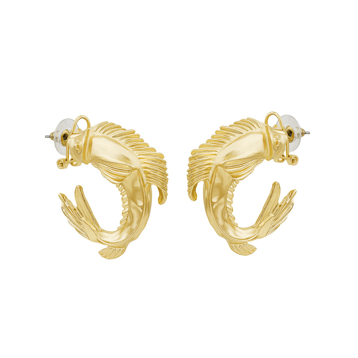 Fishique Gold Fish Earrings