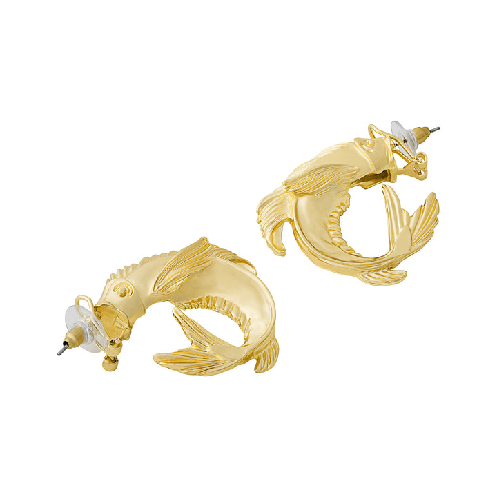 Fishique Gold Fish Earrings