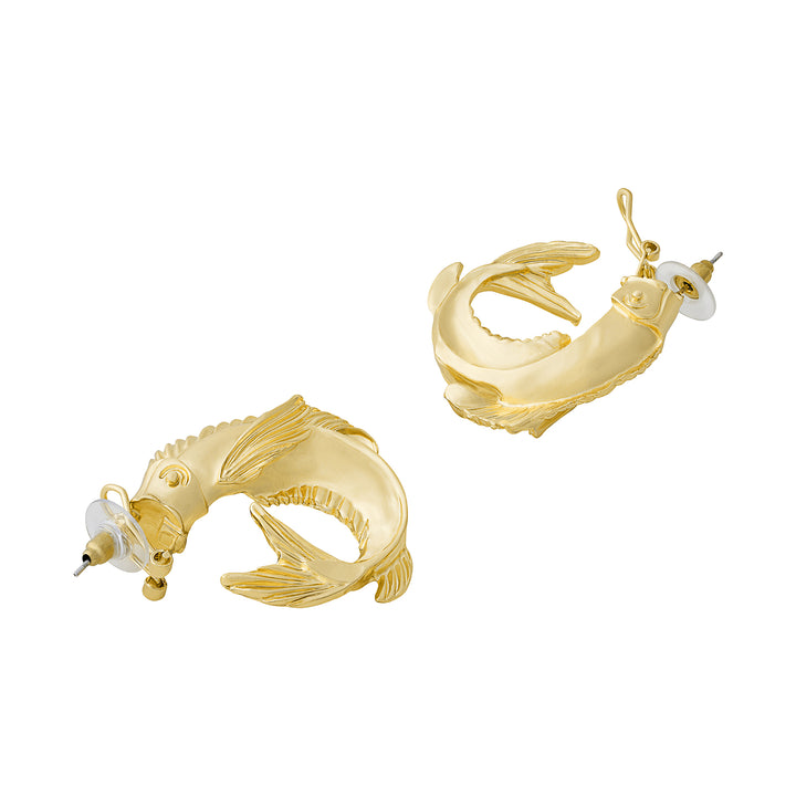 Fishique Gold Fish Earrings