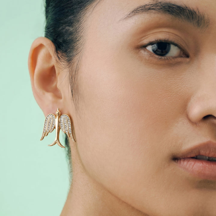 Elspeth Halo Wings Earrings