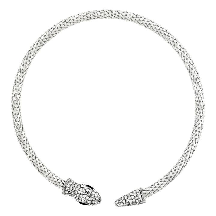 Hissé Silver Snake Necklace