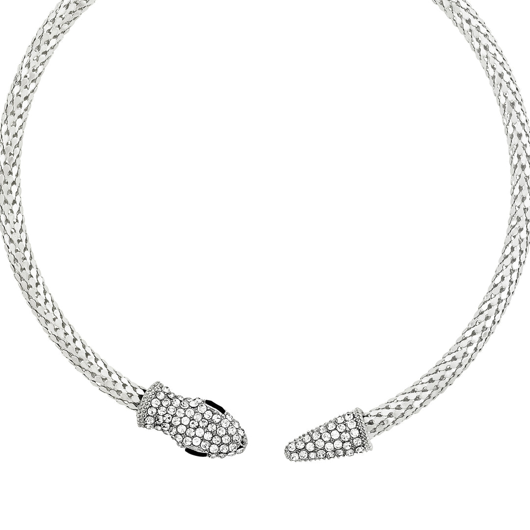 Hissé Silver Snake Necklace