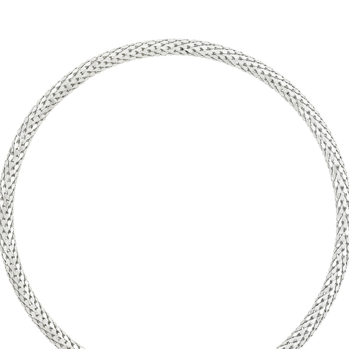 Hissé Silver Snake Necklace