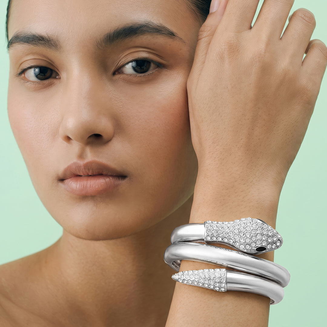 Hebiro Silver Snake Bracelet