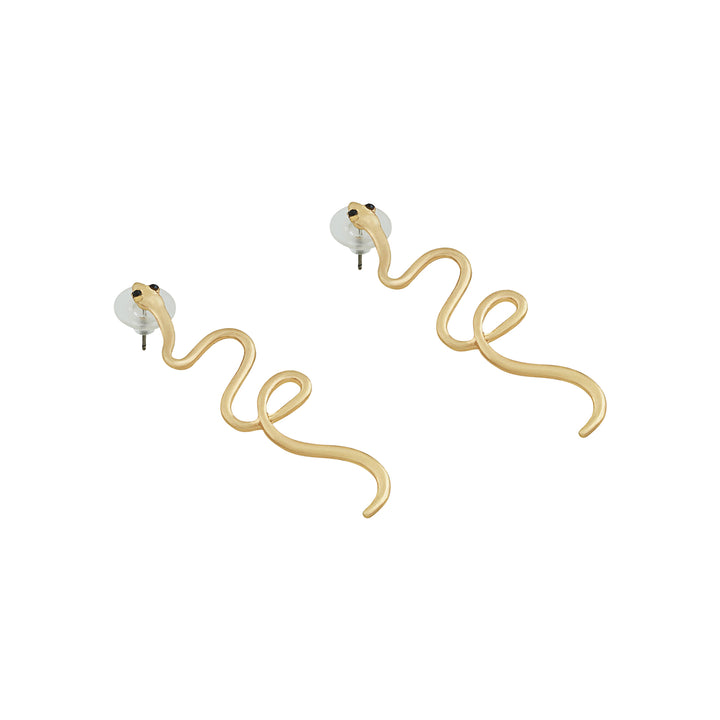 Serpens Gold Snake Earring