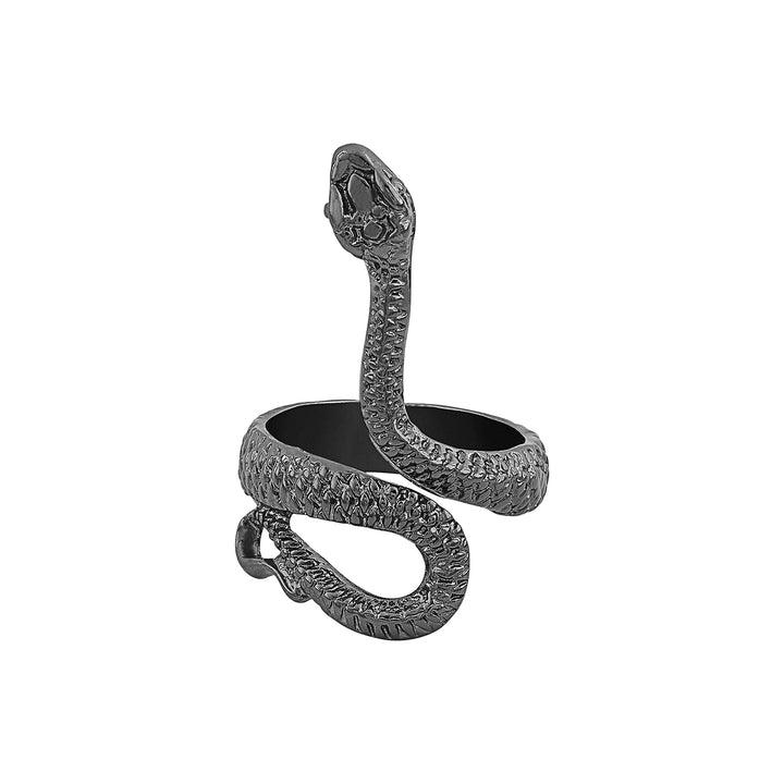Sireva Black Snake Ring