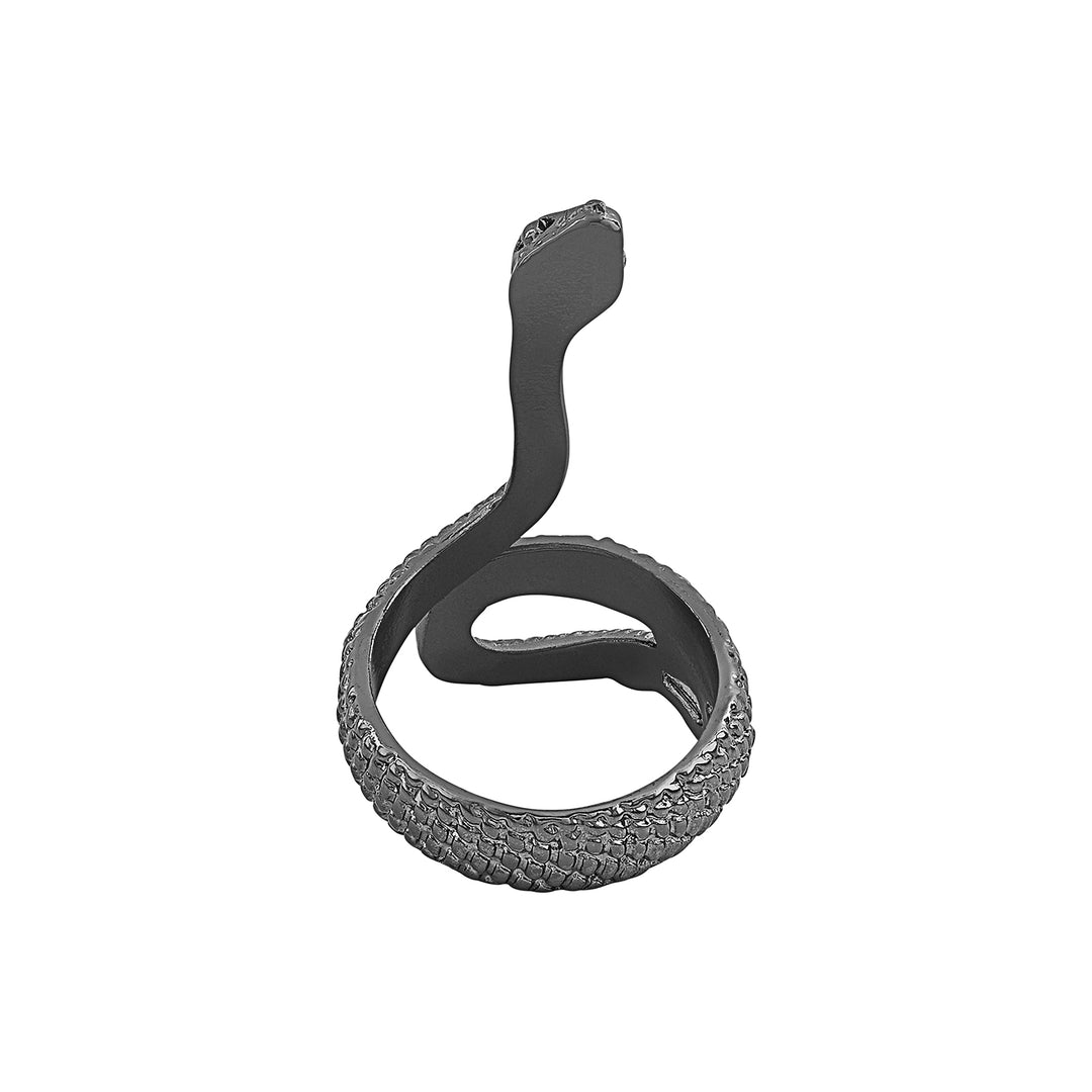 Sireva Black Snake Ring