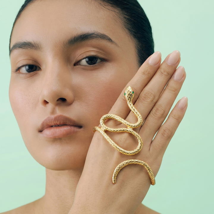 Cleora Embrace Gold Cuff Bracelet