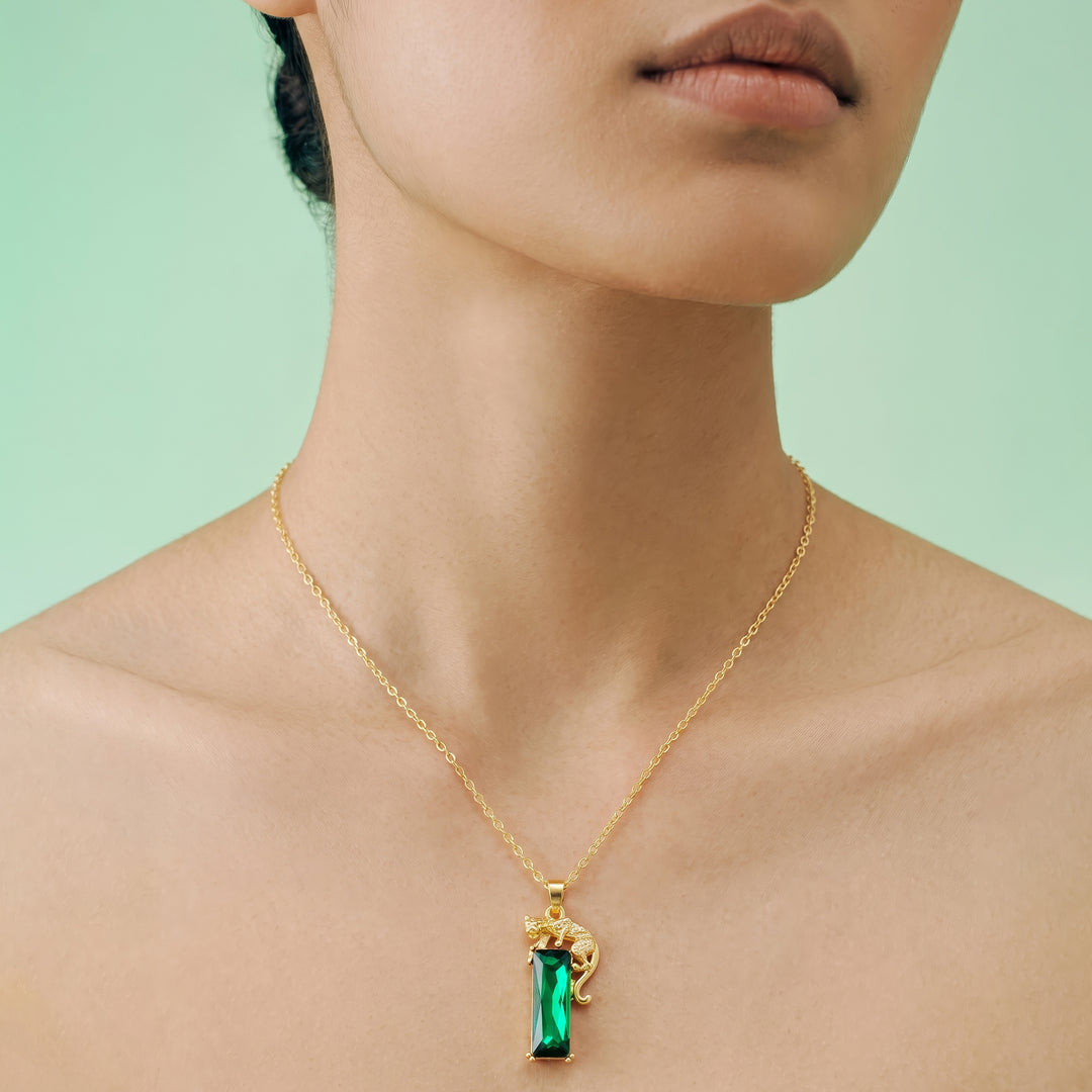 Midero Gold Panther Necklace