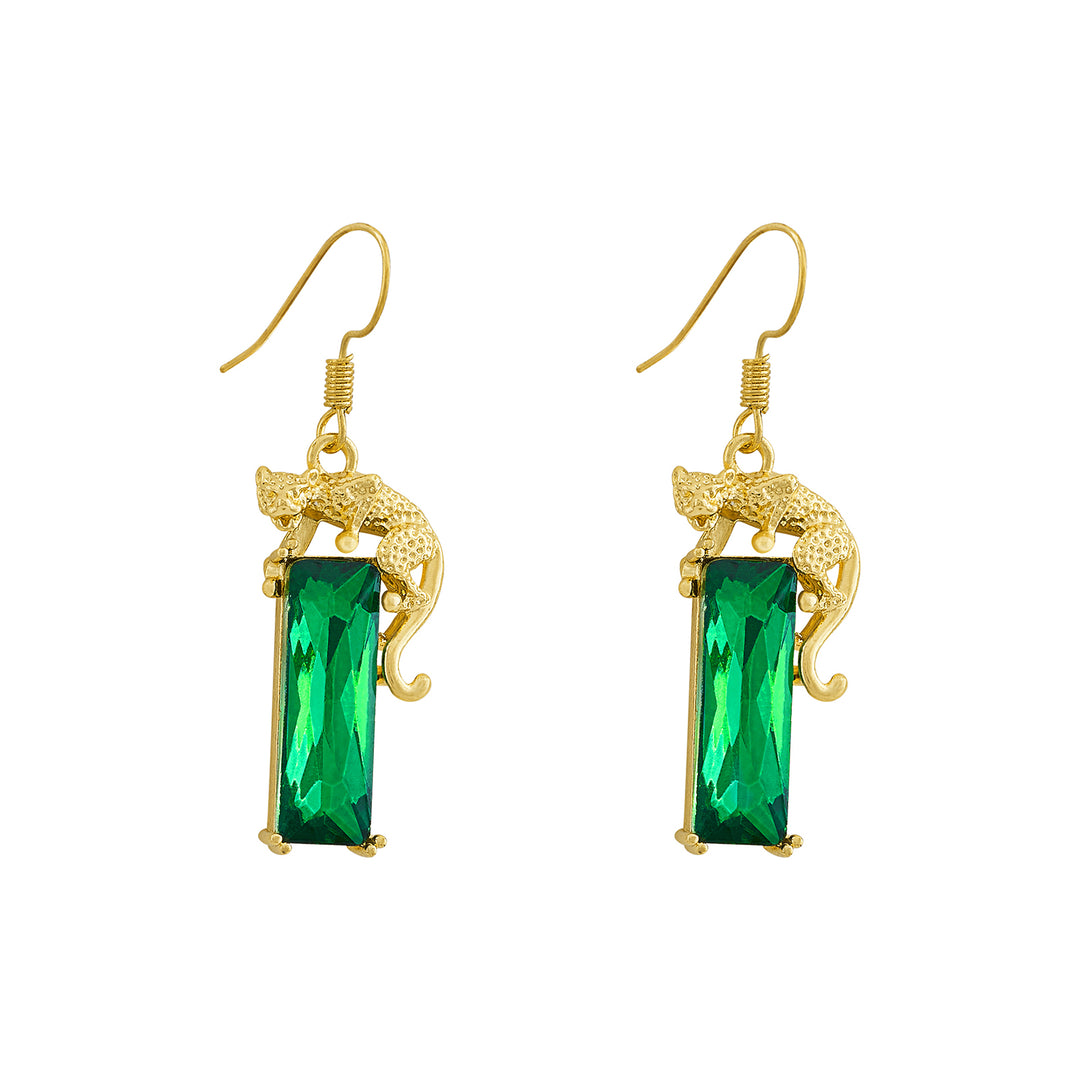 Midero Gold Panther Earrings