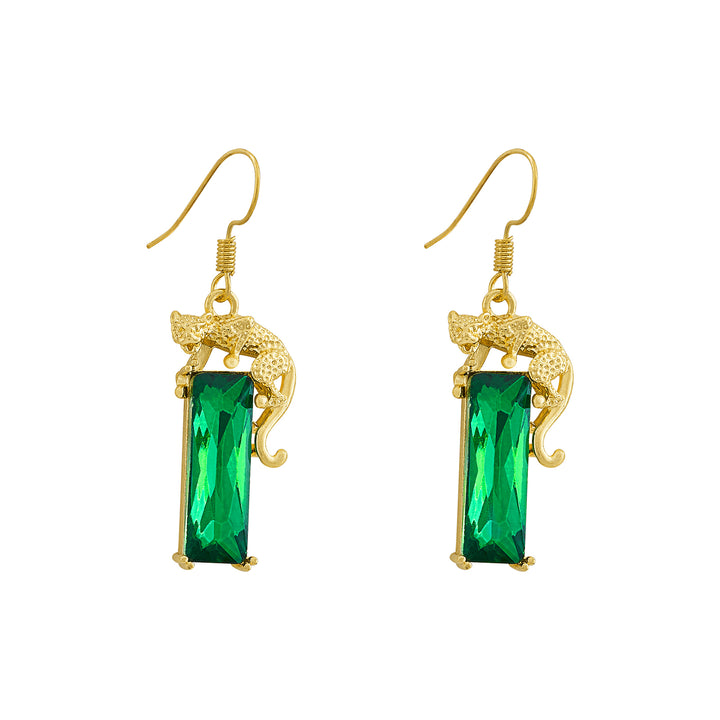 Midero Gold Panther Earrings