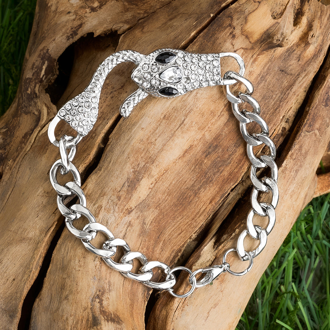 Zalirae Silver Snake Bracelet